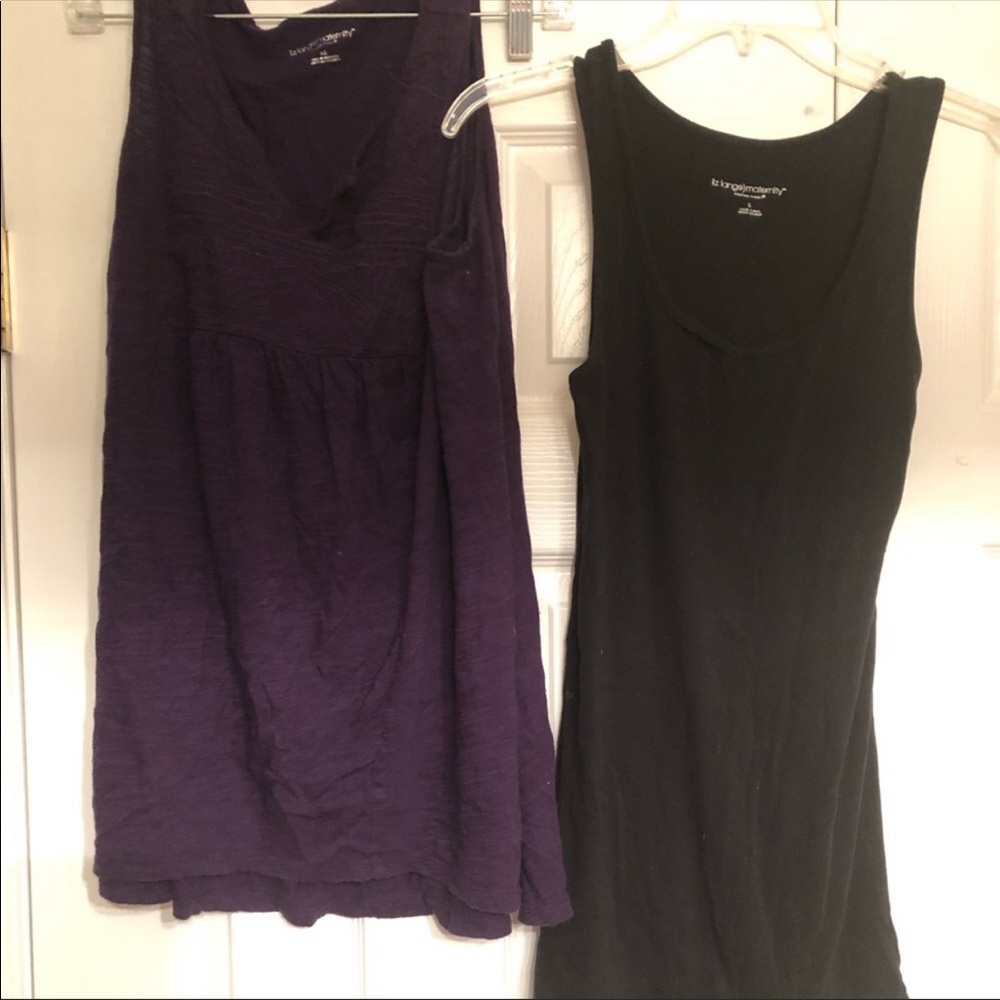 Liz Lange maternity tank duo like new